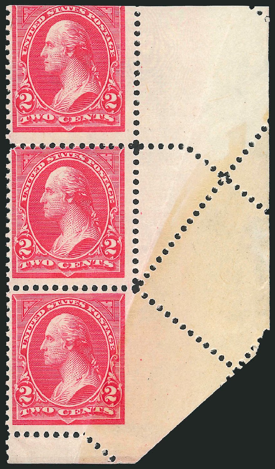 US Stamp Price Scott Catalog #266: 2c 1895 Washington. Robert Siegel Auction Galleries, Dec 2009, Sale 977, Lot 383