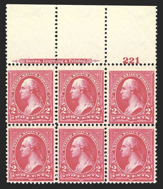 US Stamps Values Scott Catalogue # 267: 2c 1895 Washington. Spink Shreves Galleries, Mar 2013, Sale 142, Lot 261