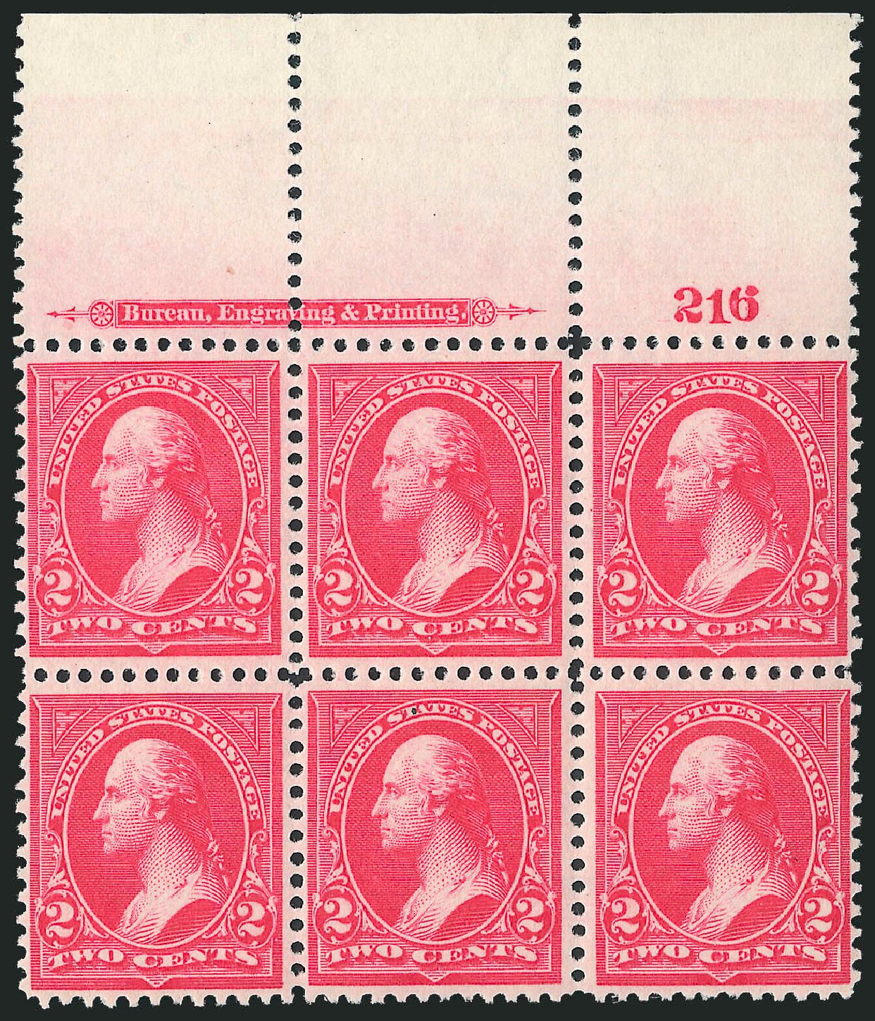 Values of US Stamp Scott Catalog # 267 - 1895 2c Washington. Robert Siegel Auction Galleries, Sep 2009, Sale 976, Lot 1762