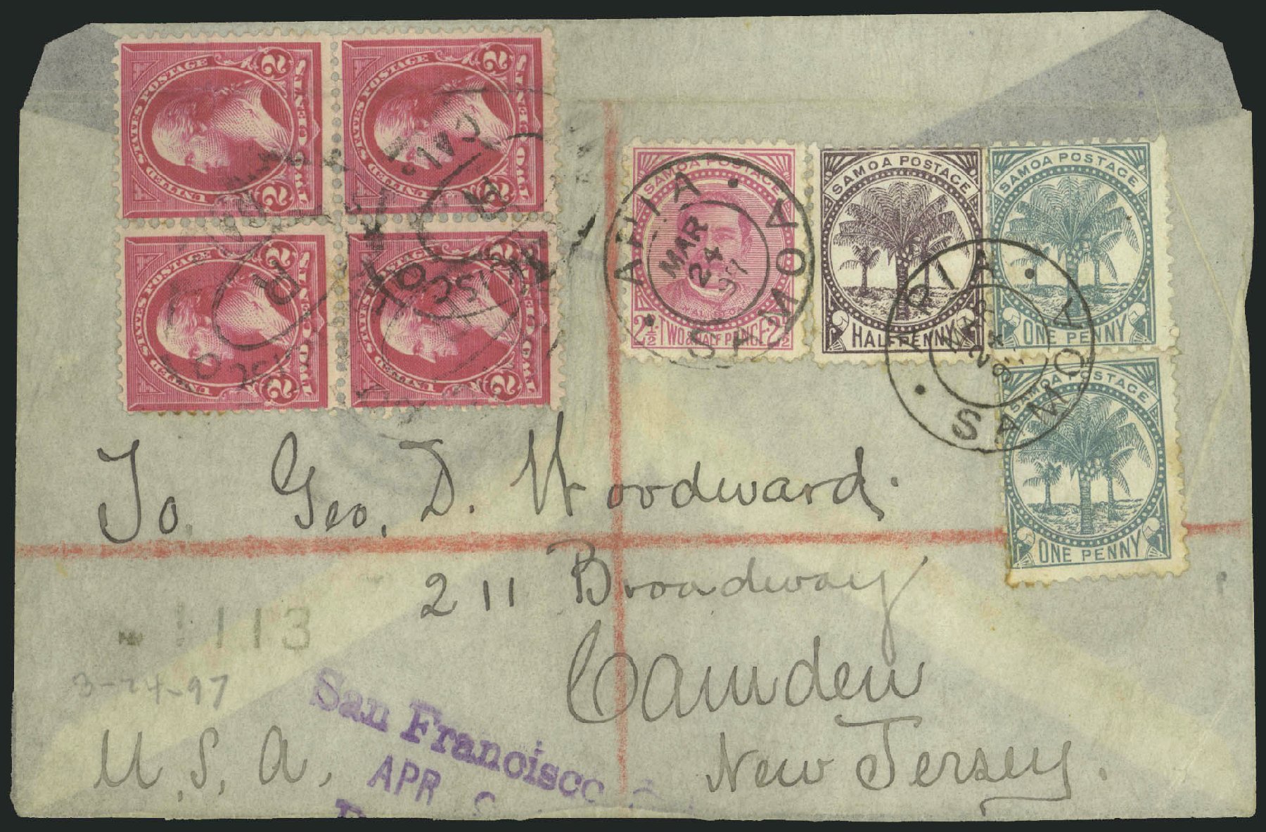 US Stamp Value Scott #267: 2c 1895 Washington. Robert Siegel Auction Galleries, Dec 2009, Sale 977, Lot 552