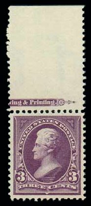 Values of US Stamp Scott Catalog # 268 - 1895 3c Jackson. Matthew Bennett International, Oct 2007, Sale 322, Lot 2116