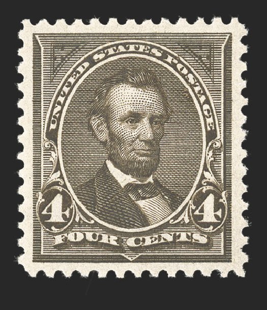 Price of US Stamp Scott 269: 1895 4c Lincoln. Spink Shreves Galleries, Jul 2012, Sale 140, Lot 189