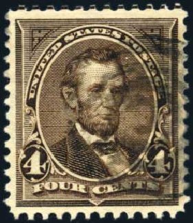 Cost of US Stamps Scott Catalogue #269: 4c 1895 Lincoln. Harmer-Schau Auction Galleries, Mar 2011, Sale 89, Lot 260