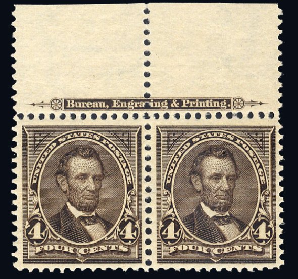 Cost of US Stamps Scott Catalogue 269: 1895 4c Lincoln. Cherrystone Auctions, Jun 2009, Sale 200906, Lot 124