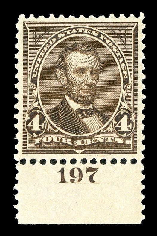 US Stamps Price Scott Catalogue #269 - 1895 4c Lincoln. Spink Shreves Galleries, May 2014, Sale 148, Lot 224