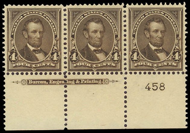 Costs of US Stamps Scott Catalogue # 269: 1895 4c Lincoln. Daniel Kelleher Auctions, Jun 2012, Sale 630, Lot 1612