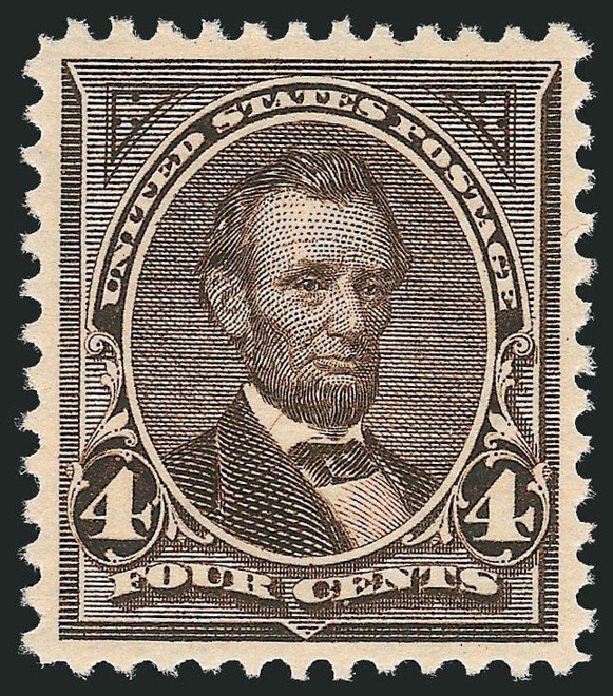 US Stamp Value Scott Cat. #269 - 4c 1895 Lincoln. Robert Siegel Auction Galleries, Dec 2013, Sale 1062, Lot 452