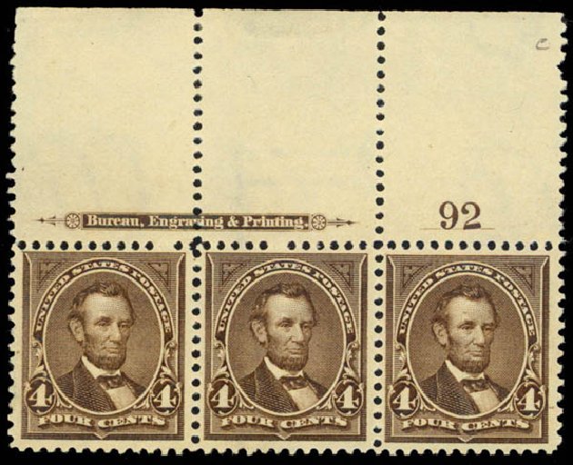 Costs of US Stamps Scott Catalog # 269: 4c 1895 Lincoln. Daniel Kelleher Auctions, Mar 2013, Sale 635, Lot 383