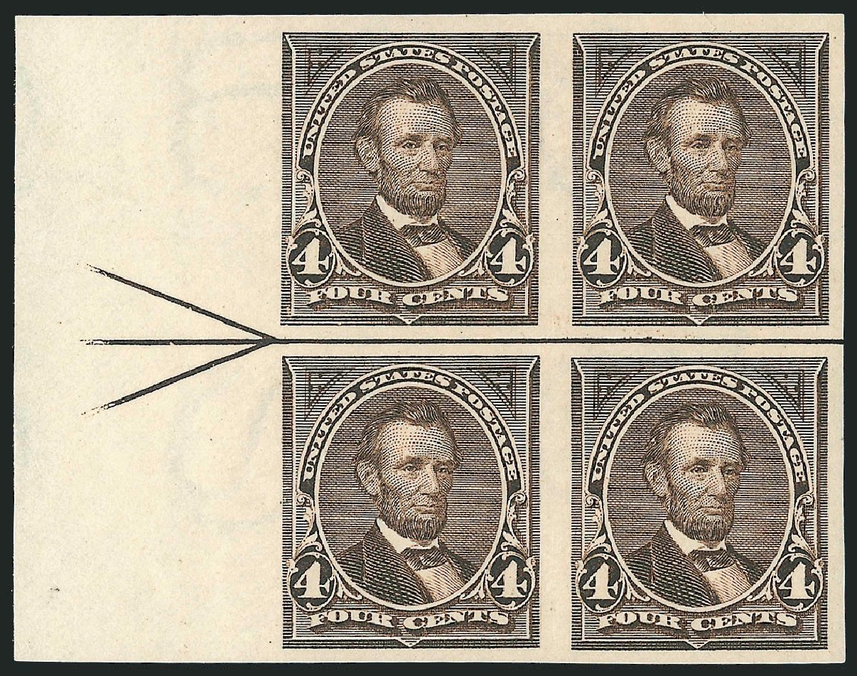 Value of US Stamp Scott Catalogue 269: 1895 4c Lincoln. Robert Siegel Auction Galleries, Dec 2009, Sale 977, Lot 506
