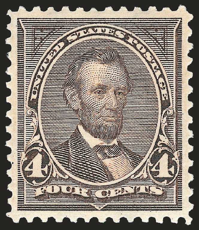 Price of US Stamp Scott Catalogue 269: 4c 1895 Lincoln. Robert Siegel Auction Galleries, Jun 2010, Sale 992, Lot 2356