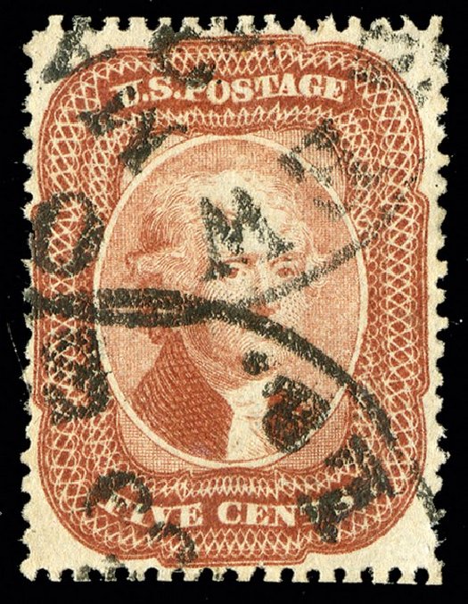 Prices of US Stamp Scott Catalog #27: 5c 1858 Jefferson. Spink Shreves Galleries, May 2014, Sale 148, Lot 47