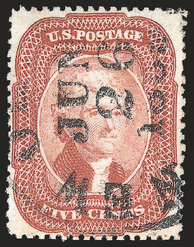 Value of US Stamps Scott Cat. #27: 5c 1858 Jefferson. Robert Siegel Auction Galleries, Sep 2009, Sale 976, Lot 1218