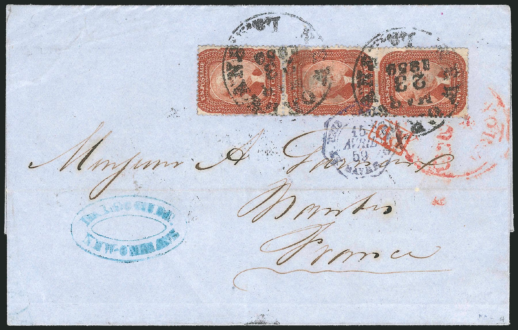 Costs of US Stamp Scott Catalogue #27: 1858 5c Jefferson. Robert Siegel Auction Galleries, Dec 2010, Sale 1002, Lot 3771