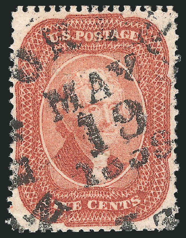 US Stamp Price Scott # 27 - 1858 5c Jefferson. Robert Siegel Auction Galleries, Nov 2012, Sale 1034, Lot 54