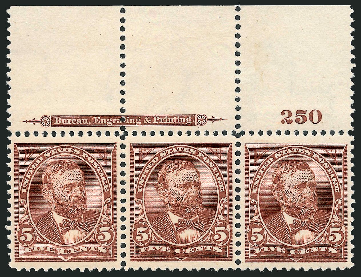 US Stamp Prices Scott Catalogue 270 - 1895 5c Grant. Robert Siegel Auction Galleries, Dec 2009, Sale 977, Lot 397