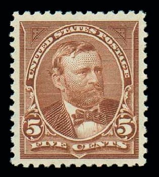 Price of US Stamps Scott 270 - 5c 1895 Grant. Matthew Bennett International, Oct 2007, Sale 322, Lot 2118