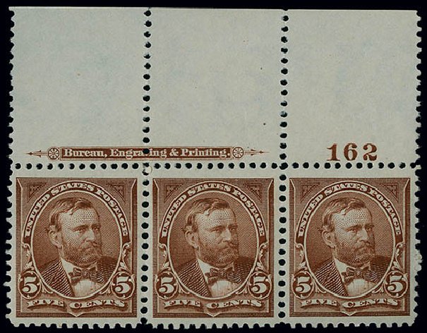 Values of US Stamp Scott Catalogue 270: 5c 1895 Grant. Matthew Bennett International, Jun 2008, Sale 328, Lot 798