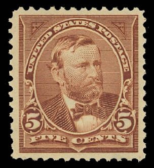 US Stamp Price Scott Cat. # 270: 5c 1895 Grant. Daniel Kelleher Auctions, Apr 2012, Sale 629, Lot 258