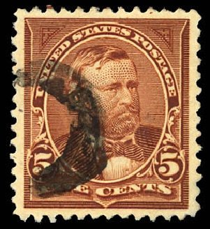 US Stamps Value Scott Catalog # 270 - 5c 1895 Grant. Daniel Kelleher Auctions, Dec 2012, Sale 633, Lot 478
