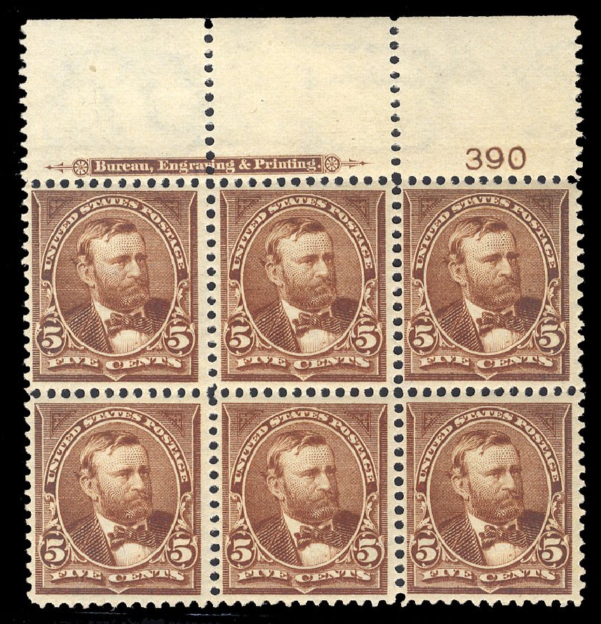 US Stamps Values Scott Cat. 270 - 5c 1895 Grant. Cherrystone Auctions, Apr 2009, Sale 200904, Lot 49