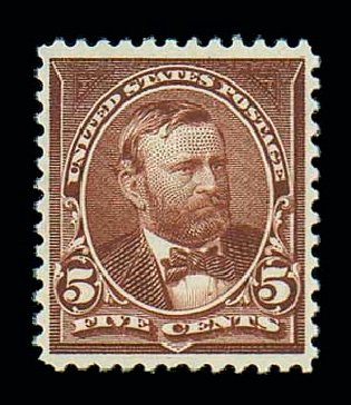 US Stamps Prices Scott Cat. 270: 5c 1895 Grant. Matthew Bennett International, Jun 2007, Sale 319, Lot 1290