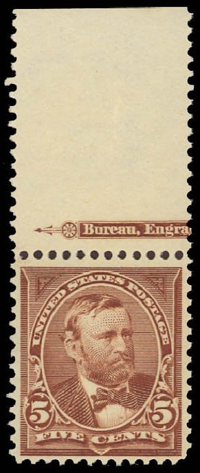 US Stamps Price Scott Cat. # 270 - 1895 5c Grant. Daniel Kelleher Auctions, Aug 2012, Sale 631, Lot 980