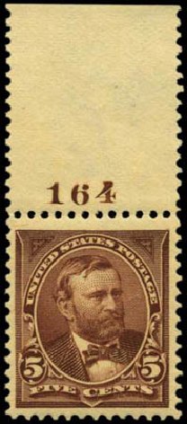 Cost of US Stamps Scott Catalogue # 270 - 1895 5c Grant. Harmer-Schau Auction Galleries, Feb 2012, Sale 92, Lot 1035
