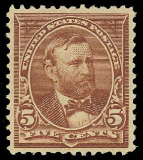 Values of US Stamp Scott Catalogue # 270: 1895 5c Grant. Daniel Kelleher Auctions, Jul 2011, Sale 625, Lot 862