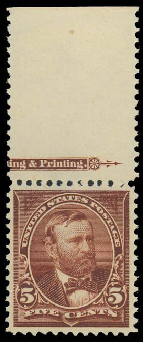 Value of US Stamp Scott 270: 5c 1895 Grant. Daniel Kelleher Auctions, Oct 2012, Sale 632, Lot 1182