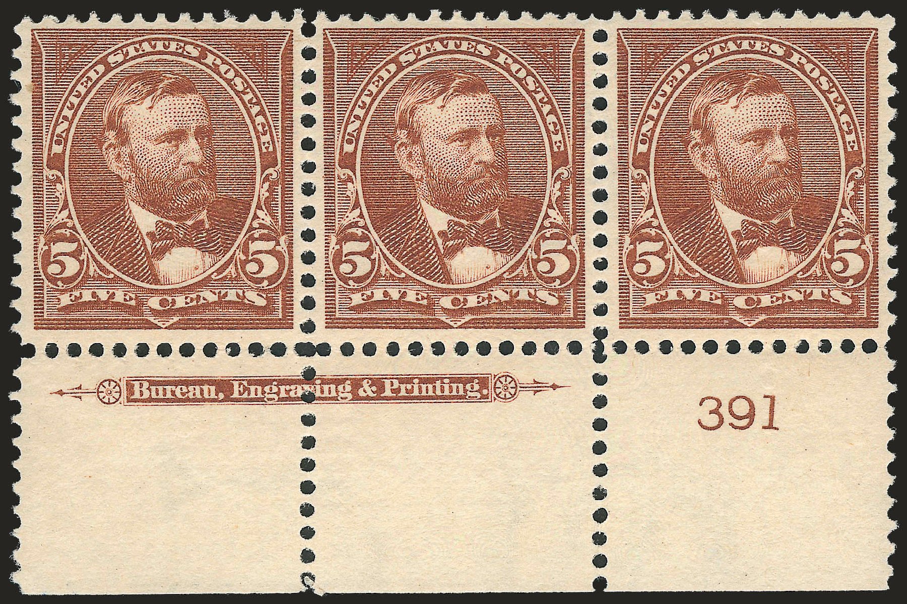 US Stamp Prices Scott Cat. #270 - 1895 5c Grant. Robert Siegel Auction Galleries, Dec 2009, Sale 982, Lot 5613
