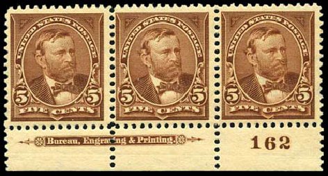 Cost of US Stamp Scott Cat. 270: 5c 1895 Grant. Harmer-Schau Auction Galleries, Feb 2012, Sale 92, Lot 1036