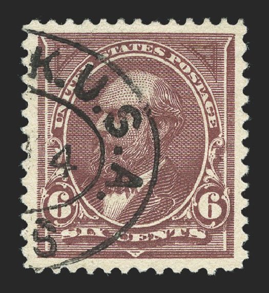 US Stamp Values Scott Cat. # 271 - 1895 6c Garfield. Spink Shreves Galleries, Mar 2013, Sale 142, Lot 264