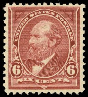 Costs of US Stamp Scott Catalog #271 - 1895 6c Garfield. Daniel Kelleher Auctions, May 2014, Sale 653, Lot 2185