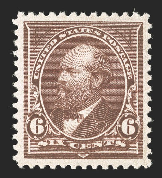 Costs of US Stamp Scott Catalogue #271 - 6c 1895 Garfield. Spink Shreves Galleries, Jul 2012, Sale 140, Lot 192