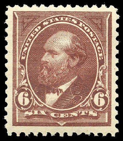 Price of US Stamps Scott Catalogue # 271 - 6c 1895 Garfield. Matthew Bennett International, Apr 2008, Sale 326, Lot 253