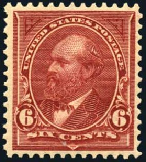 Prices of US Stamps Scott Catalog #271: 1895 6c Garfield. Harmer-Schau Auction Galleries, Apr 2008, Sale 77, Lot 83