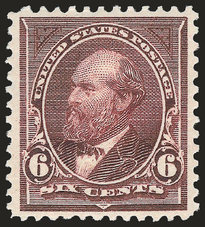 US Stamp Values Scott Catalog 271: 6c 1895 Garfield. Robert Siegel Auction Galleries, Apr 2010, Sale 984, Lot 663