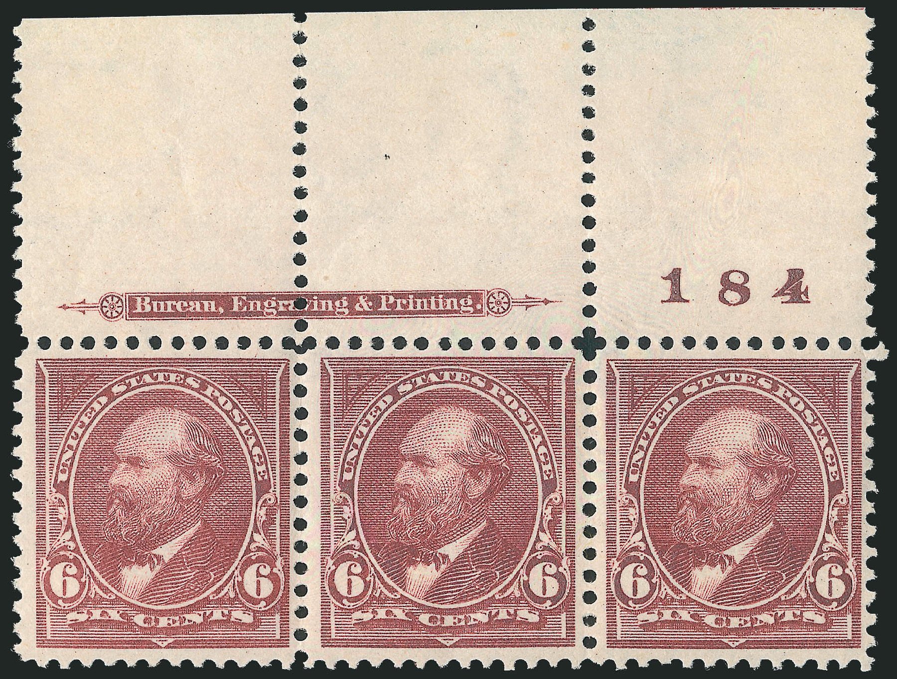 US Stamp Prices Scott Cat. 271: 1895 6c Garfield. Robert Siegel Auction Galleries, Dec 2011, Sale 1017, Lot 676