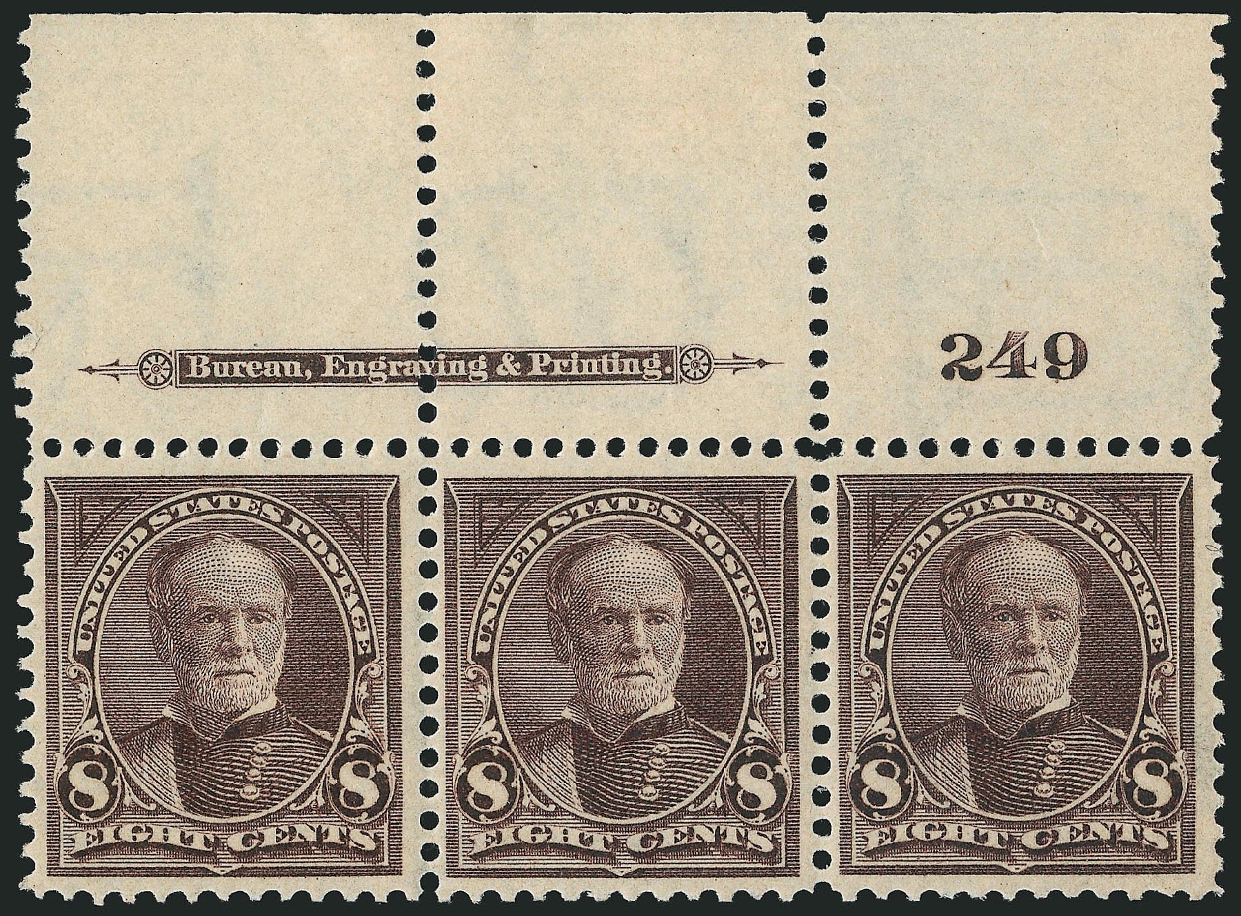 Values of US Stamp Scott Catalogue 272 - 1895 8c Sherman. Robert Siegel Auction Galleries, Jul 2014, Sale 1077, Lot 197