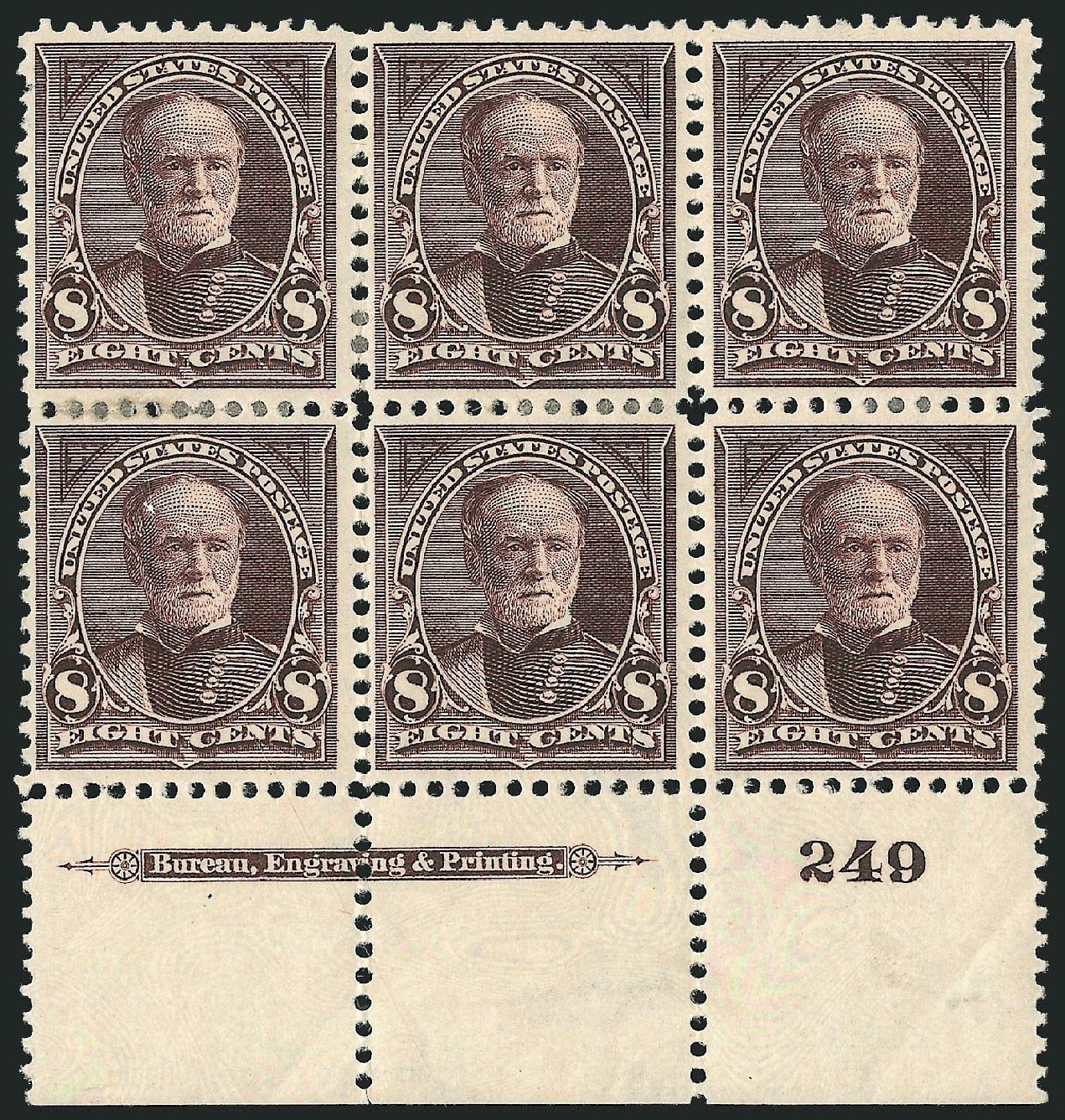 Price of US Stamps Scott Catalogue # 272 - 8c 1895 Sherman. Robert Siegel Auction Galleries, Nov 2014, Sale 1084, Lot 3607