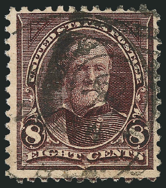 Cost of US Stamp Scott Catalog 272: 1895 8c Sherman. Robert Siegel Auction Galleries, Feb 2010, Sale 983, Lot 167