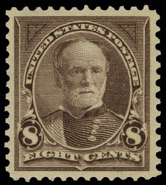 US Stamps Values Scott Catalogue # 272 - 1895 8c Sherman. H.R. Harmer, May 2014, Sale 3005, Lot 1198