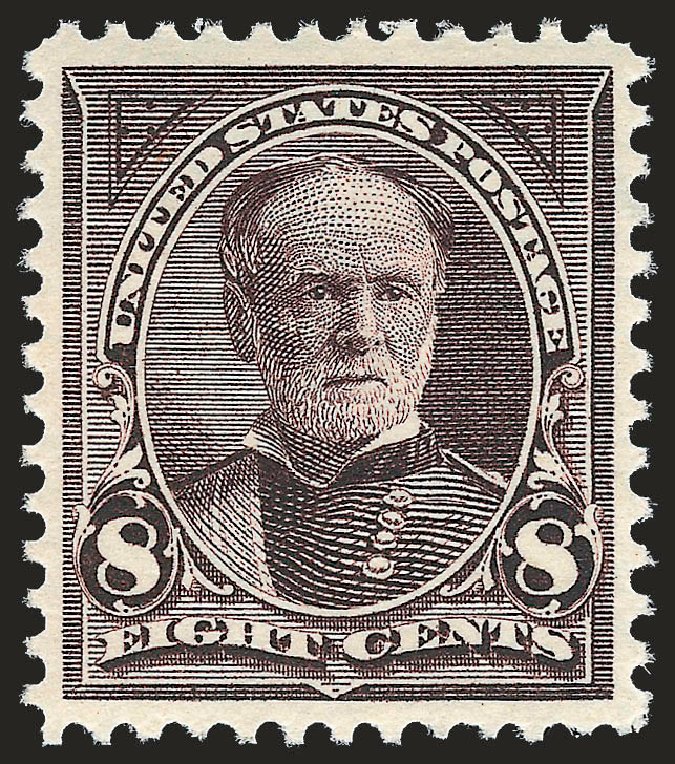 US Stamp Value Scott Catalog #272: 8c 1895 Sherman. Robert Siegel Auction Galleries, Sep 2009, Sale 976, Lot 1768