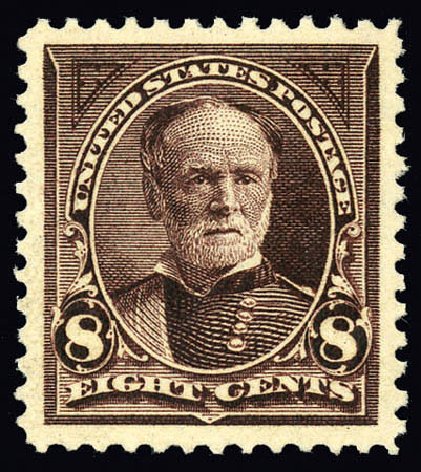 US Stamp Price Scott Cat. 272 - 1895 8c Sherman. Matthew Bennett International, Jun 2008, Sale 328, Lot 799