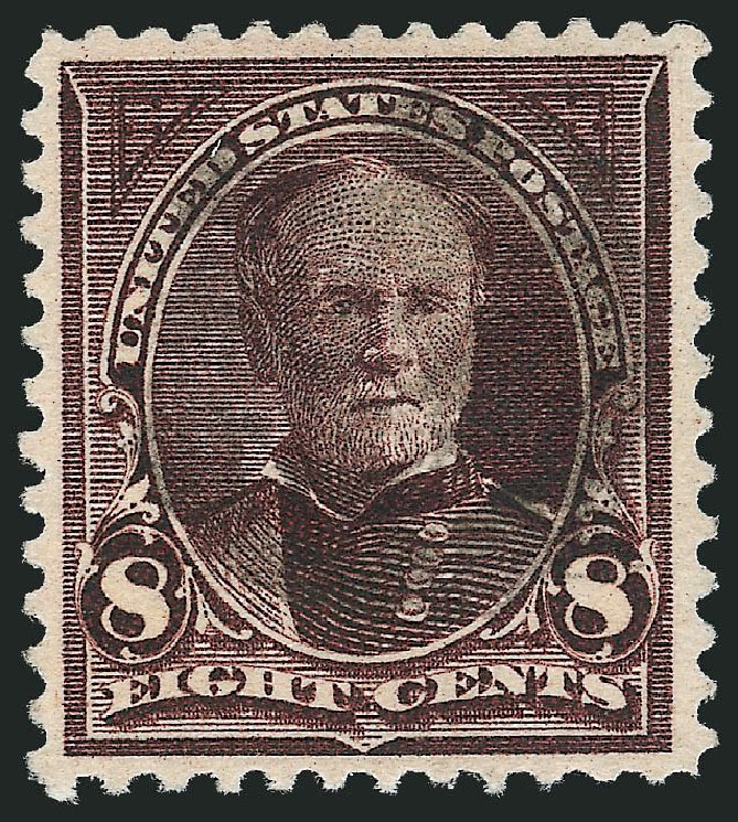 US Stamp Values Scott Cat. # 272 - 1895 8c Sherman. Robert Siegel Auction Galleries, Oct 2012, Sale 1032, Lot 3389