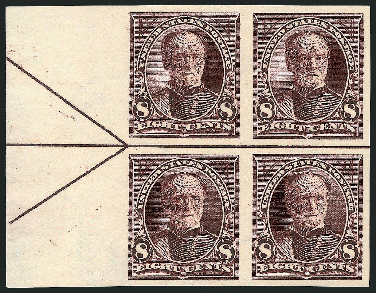 US Stamp Value Scott Cat. #272 - 1895 8c Sherman. Robert Siegel Auction Galleries, Dec 2009, Sale 977, Lot 509