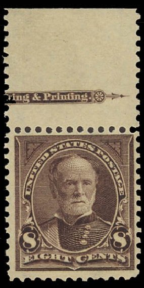 US Stamps Price Scott Catalogue 272 - 1895 8c Sherman. Daniel Kelleher Auctions, Jun 2012, Sale 630, Lot 1620