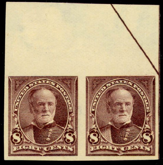 Prices of US Stamp Scott Cat. 272: 8c 1895 Sherman. Daniel Kelleher Auctions, Mar 2013, Sale 635, Lot 390