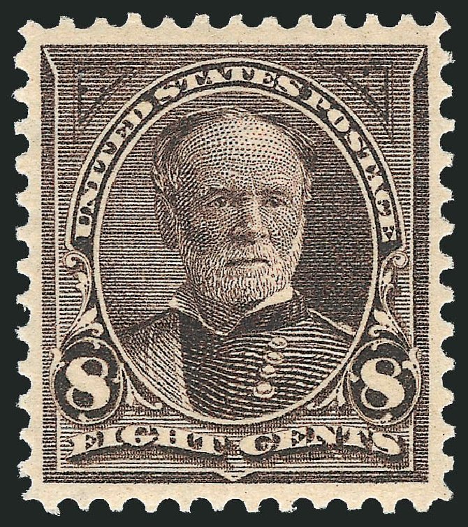 US Stamps Price Scott Cat. 272: 1895 8c Sherman. Robert Siegel Auction Galleries, Mar 2012, Sale 1019, Lot 600
