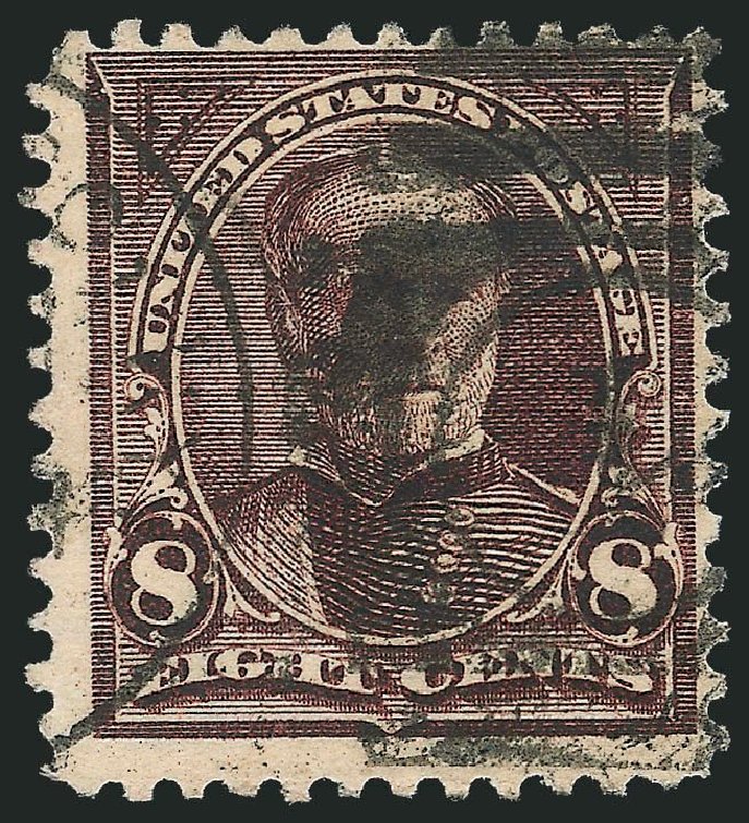 US Stamp Values Scott 272: 1895 8c Sherman. Robert Siegel Auction Galleries, Nov 2013, Sale 1061, Lot 3760